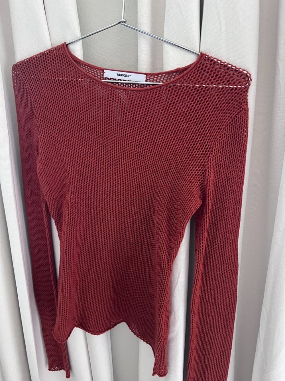 Tank Air Mesh Top in Mars